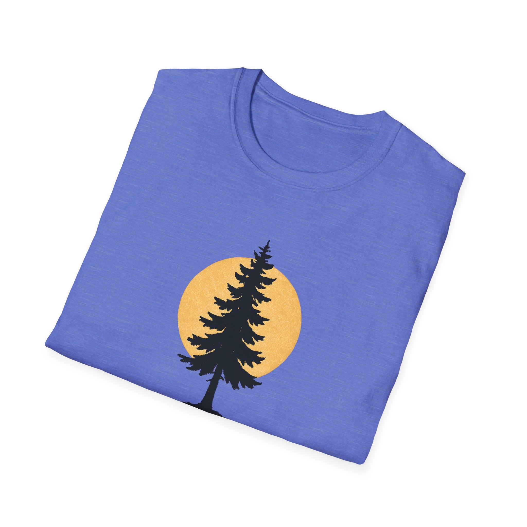 Pine Tree Silhouette Sunset T-Shirt